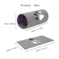 Collapsible Felt Cat Tunnel Toy