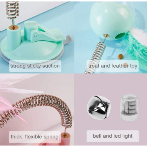 Dispensing Puzzle Cat Toy with Feather