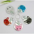 Cat ID Tags with Kitten Face
