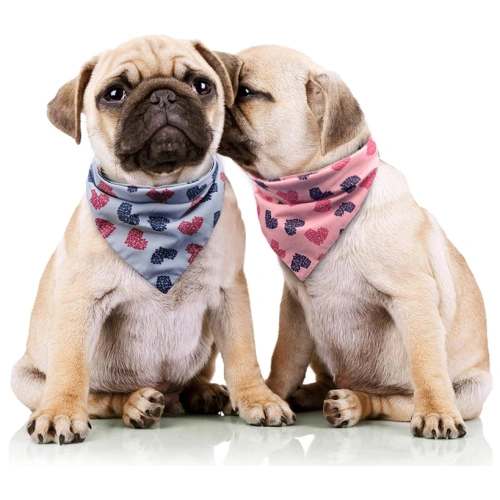 2 Pack Washable Dog Bandana