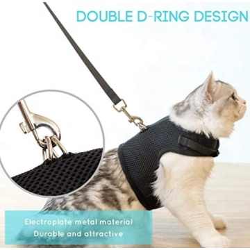 Pet Cat harness adjustable with leash