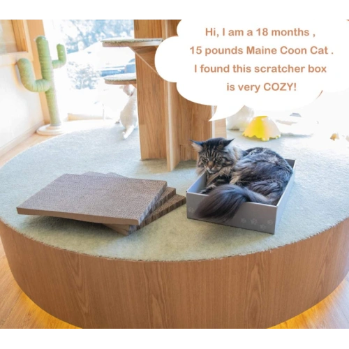 Wide Cat Scratcher Cardboard