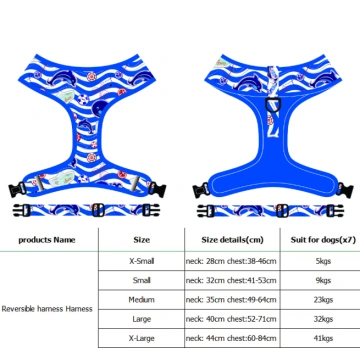 Reversible Dog Cat Harness