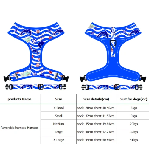 Reversible Dog Cat Harness