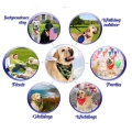 4Pcs Washable Dog Bandana