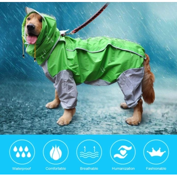10 Size Waterproof 4 Legs Pets Raincoat