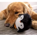 Plush Dog Toy with Silent Squeaker