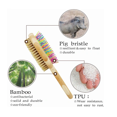 Bamboo Dog Brush for Detangling