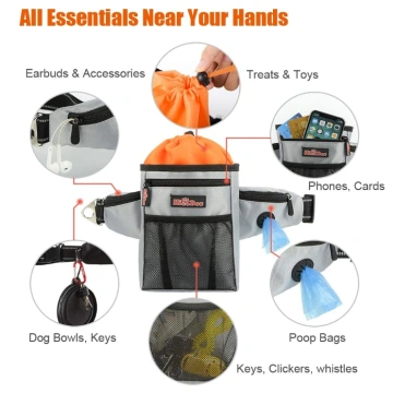 5 Pockets Dog Treat Training Pouch