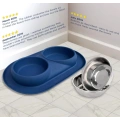 Double Stainless Steel Dog Bowls