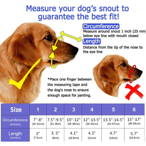 Dog Muzzle for Long Snout Dogs
