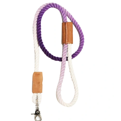 White Cotton Rope Dog Leashes