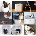 Cat Pet Litter Box Includes Reusable Liner
