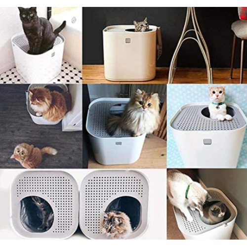 Cat Pet Litter Box Includes Reusable Liner