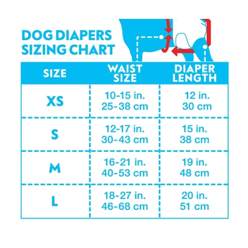 Washable Female Dog Diaper Suspenders