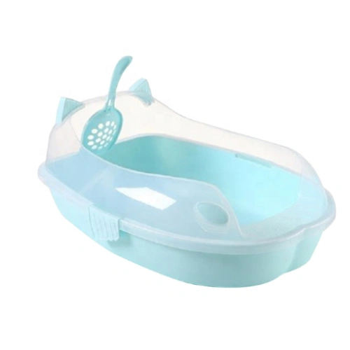 Plastic Cat Litter Box With Poop Scoop