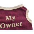 Cotton Yellow Edge Brown Pet T-Shirt