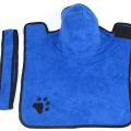 Blue Big Microfiber Absorbent Dog Bathrobe