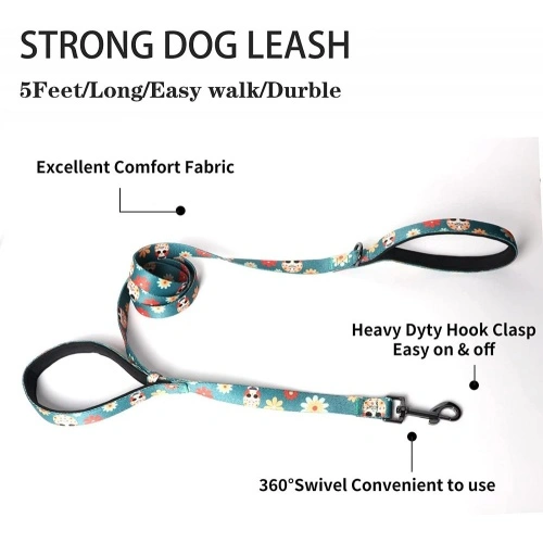 Dog Harness & Leash Set Adjustable Heavy Duty No Pull Dog Harnesses