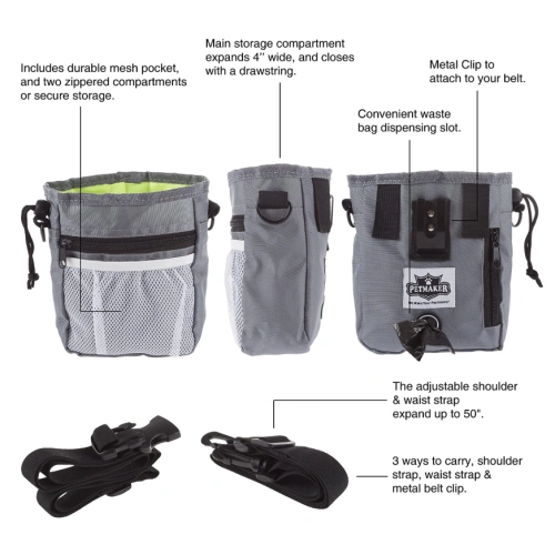 Dog Treat Bag- 4-Way Wear