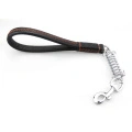 Short Dog Leash with Shock Absrber Short Pull Leather Dog Leashes
