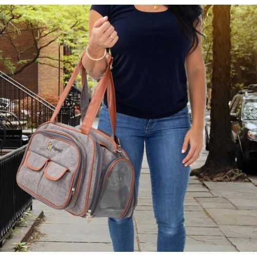Double Expandable Airline Approved Pet Carrier