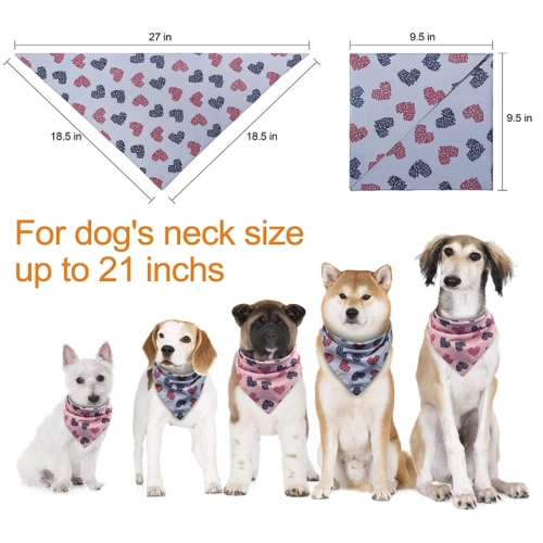 2 Pack Washable Dog Bandana