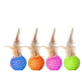 Cat Ball Toys with Feather