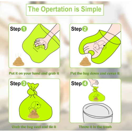 Compostable pet dog poop bag