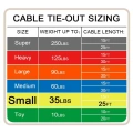 Reflective Tie-Out Cable for Dogs