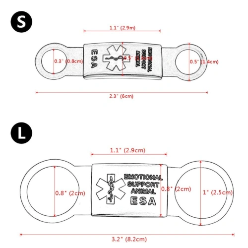ESA Dog Cat Pet ID Tags