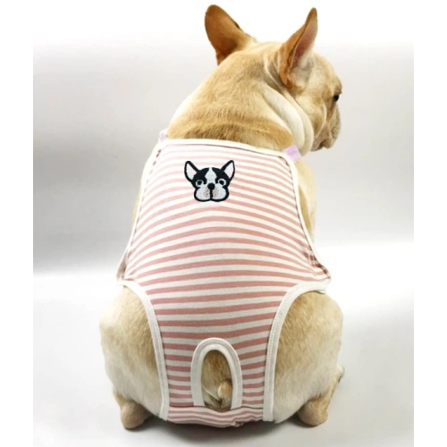 Small Dog Cute Summer Cotton Stripe Sanitary Pantie