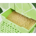 Green Lemon Covered Cat Litter Box with Lid