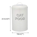 Pet Food Storage Tin With Serving Scoop