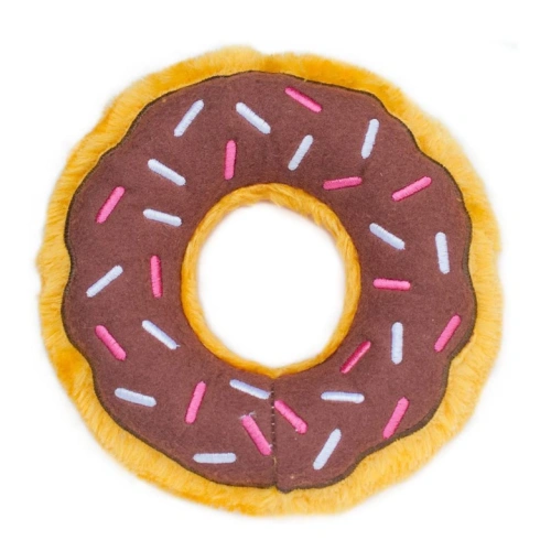 Donutz Squeaky Plush Dog Toy