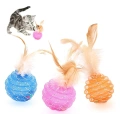 Cat Ball Toys with Feather