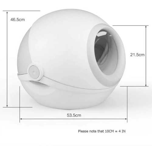 Fully Enclosed Cat Toilet Integrated