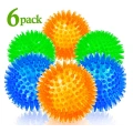 6 Pack Bright Colors TPR Puppy Toys