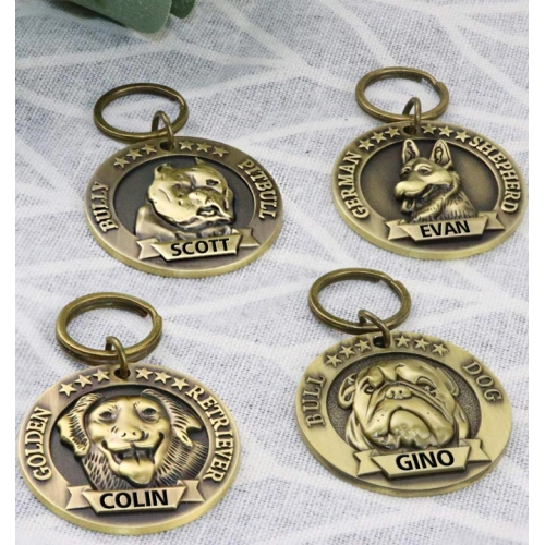 High-Relief Copper Dog Tag