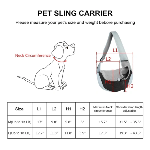 Breathable Mesh Travelling Pet Sling