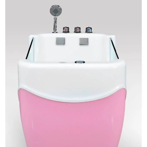 Plastic pet bath tub for dog shower