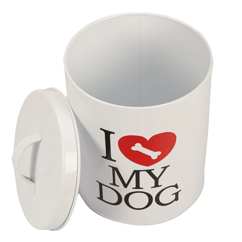 Large Pet Food Metal Canister