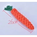 Cotton Carrot Teeth Cleaning Pet Dogs Rope Toy
