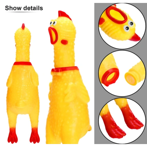Rubber Chicken Squeaky Dog Toys
