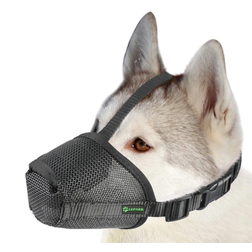 Mesh Dog Muzzle with Overhead Strap