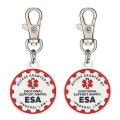 2 Pet Dog ID Metal Tags