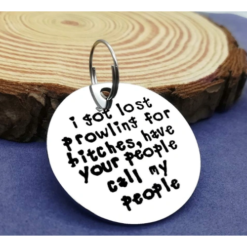 Funny Pet ID collar Tags
