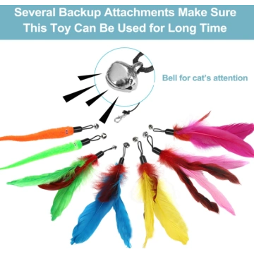 Interactive Cat Feather Wand