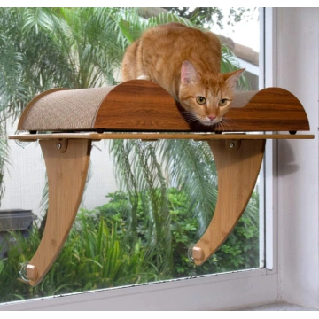 Eco Friendly Bamboo Cat Window Perch