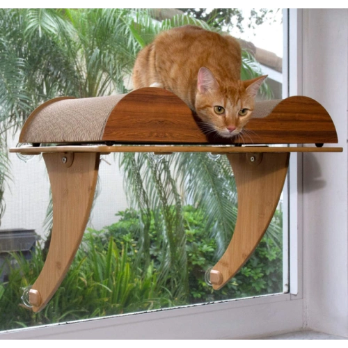 Eco Friendly Bamboo Cat Window Perch